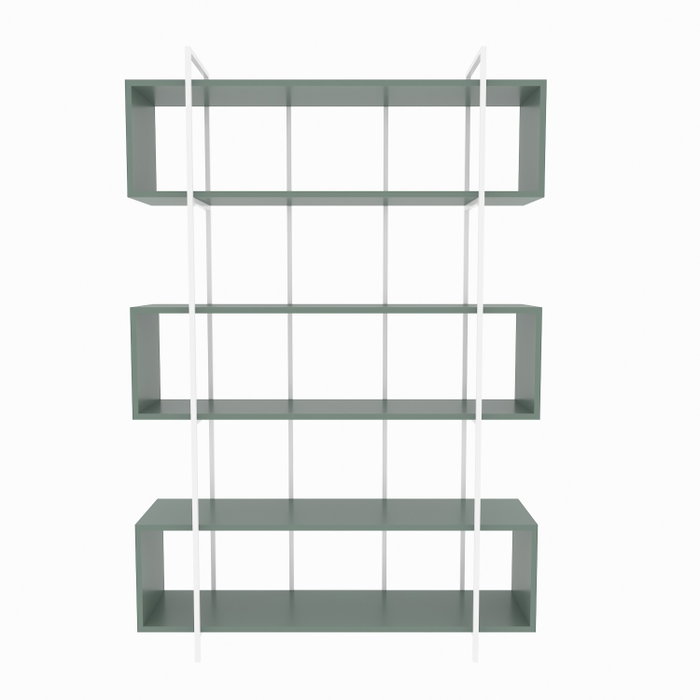 Hanah Home Estantería Verde y Blanco